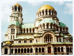 Tourist attraction  Alexander Nevsky Cathedral bulgaria